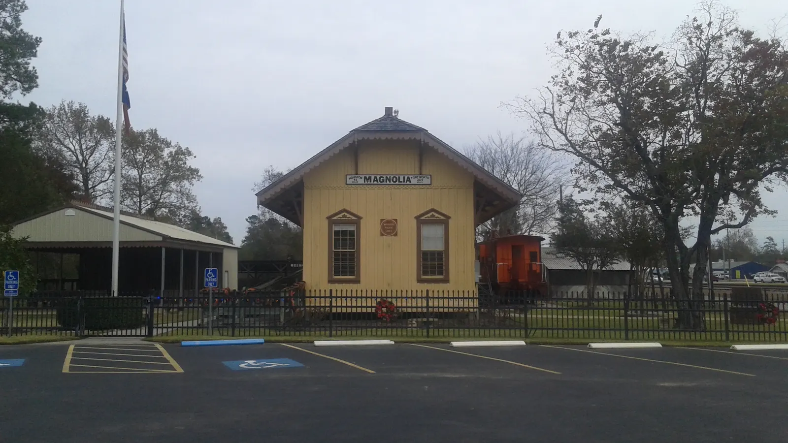 Historic depot in Magnolia, Texas