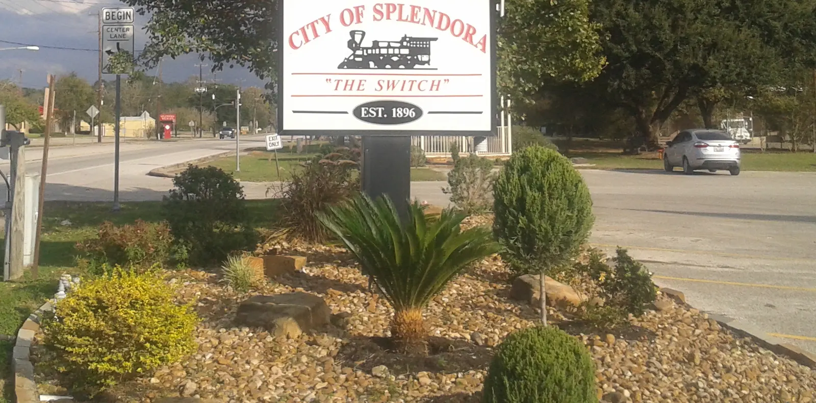 City of Splendora, Texas welcome sign